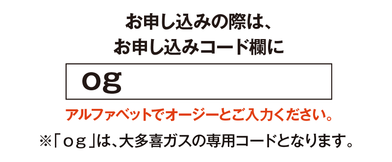 お申し込みコード